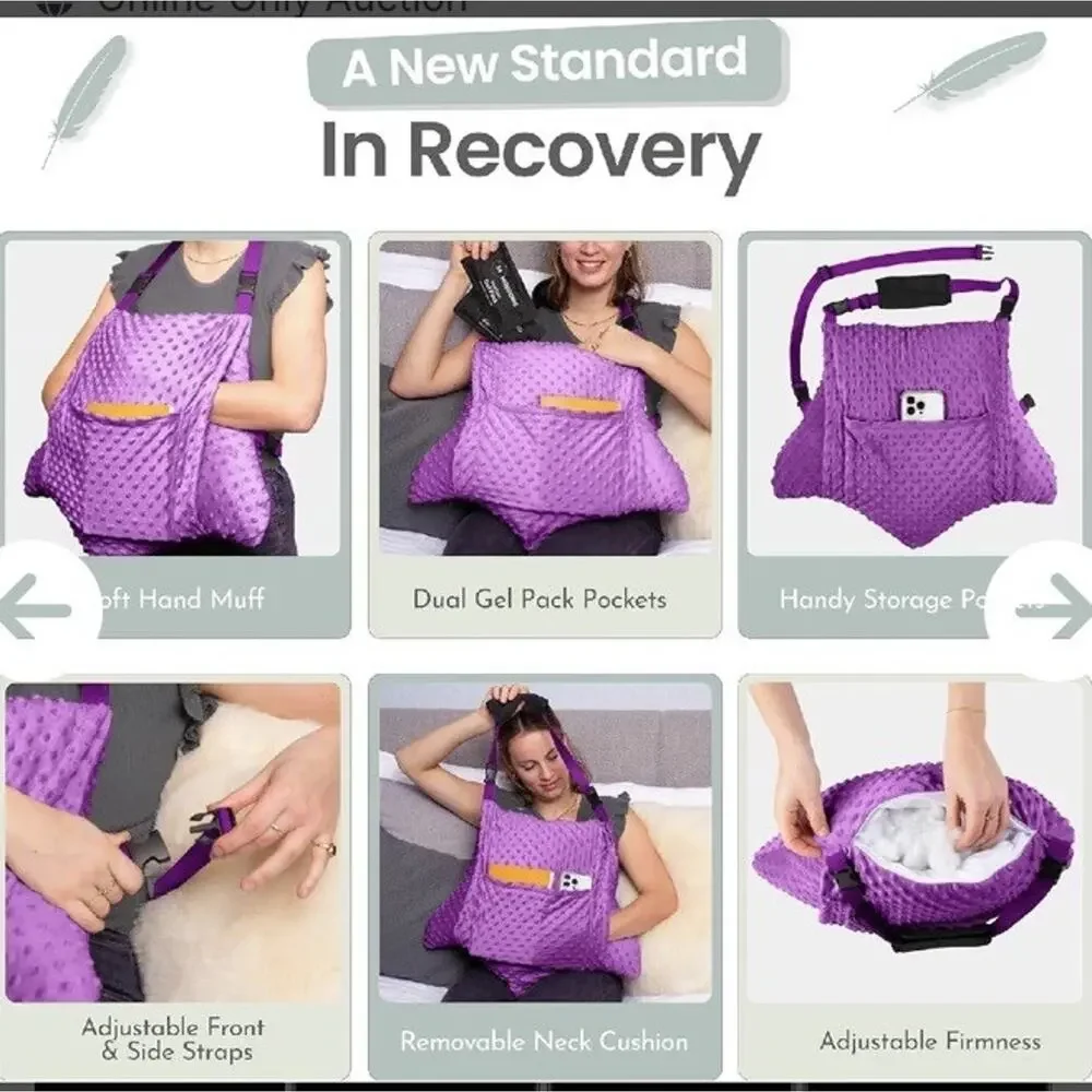 MOYOAMA C-Section Recovery Pillow Set Inc 2 Gel Packs for Soothing Relief
